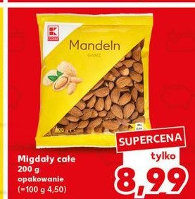 Migdały całe K-classic promocja