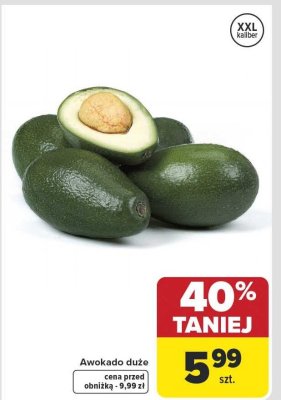 Awokado duże promocja w Carrefour