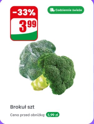 Brokuł 1 szt. promocja w Dino