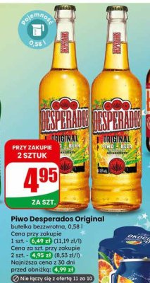 Piwo Desperados Original butelka bezzwrotna 0,58 l promocja w Dino