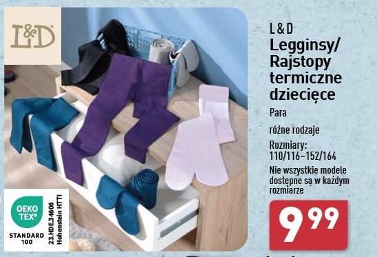 Legginsy termiczne 110/116-152/164 L&d promocja