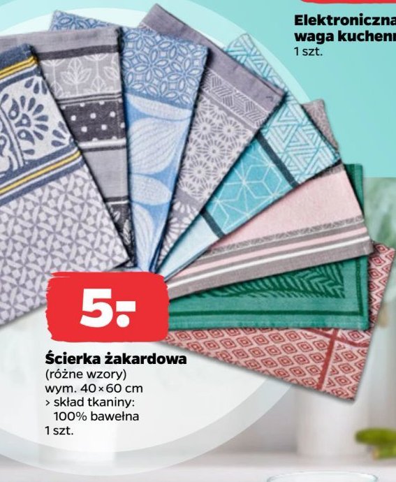 Ścierka żakardowa 40 x 60 cm promocja w Netto