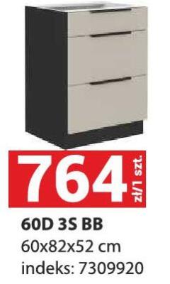 Szafka kuchenna 60D 3S BB promocja w Merkury Market