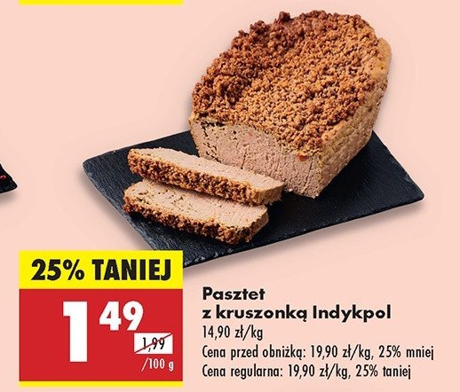 Pasztet z kruszonką Indykpol promocja w Biedronka