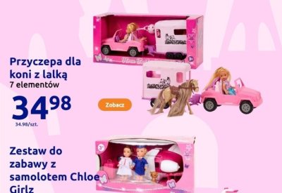 Przyczepa dla koni z lalką, 7 elementów promocja w Action