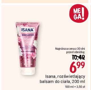 Balsam do ciała glow & shine Isana promocja