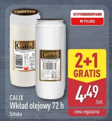 Wkład olejowy 72 h 2+1 gratis promocja w Aldi