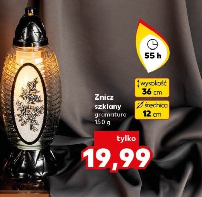 Znicz szklany Kaufland promocja