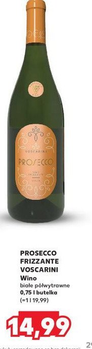 Wino PROSECCO FRIZZANTE promocja w Kaufland