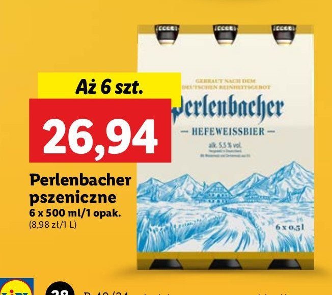 Piwo Perlenbacher hefeweissbier promocja