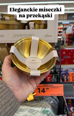 Miseczki ze stali nierdzewnej promocja w Biedronka