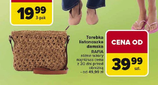 Torebka listonoszka damska promocja w Carrefour