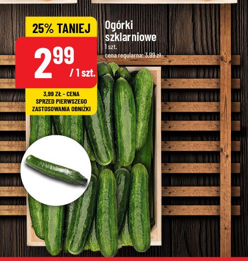 Ogórek szklarniowy promocja w POLOmarket