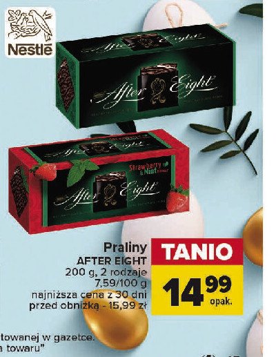 Czekoladki strawberry & mint After eight promocja