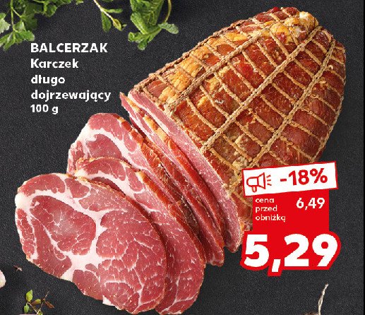 Karczek długodojrzewający Balcerzak promocja w Kaufland