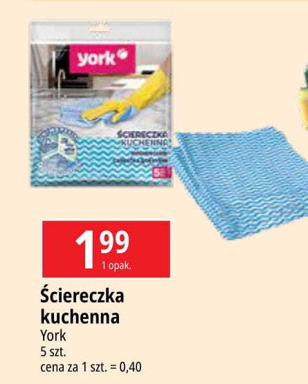 Ścierka kuchenna York promocja w Leclerc