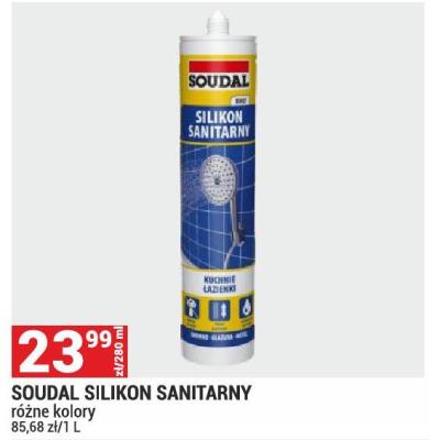 SOUDAL SILIKON SANITARNY różne kolory promocja w Merkury Market