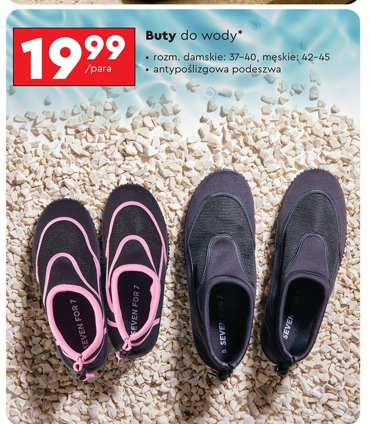Buty do wody damskie 37-40 Seven for 7 promocja w Biedronka