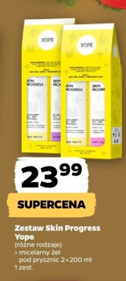 Zestaw Skin Progress Yope (różne rodzaje) micelarny żel pod prysznic 2x200 ml promocja w Netto
