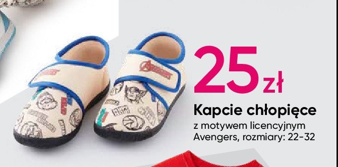 Kapcie chłopięce avengers rozm. 22-32 promocja