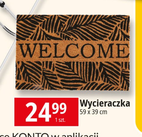 Wycieraczka kokosowa 39 x 59 cm promocja w Leclerc