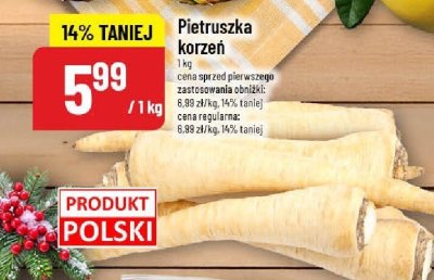 Pietruszka korzeń promocja w POLOmarket