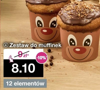 Zestaw do muffinek 12 elementów promocja w Woolworth