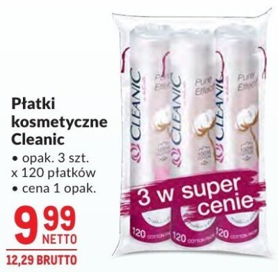 Płatki kosmetyczne Cleanic promocja w Makro