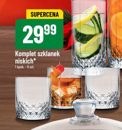 Komplet szklanek niskich promocja