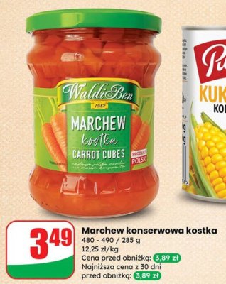 Marchew konserwowa kostka Waldi Ben promocja w Dino