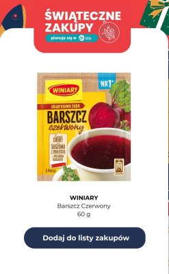 Barszcz czerwony promocja w Auchan