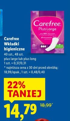 Wkładki higieniczne promocja w Lidl