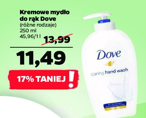 Mydło w płynie Dove caring hand wash promocje