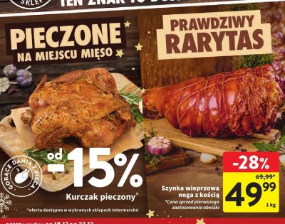 Kurczak pieczony promocja w Intermarche