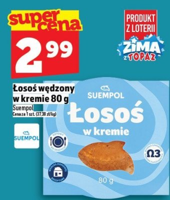 Łosoś wędzony w kremie 80g promocja w TOPAZ
