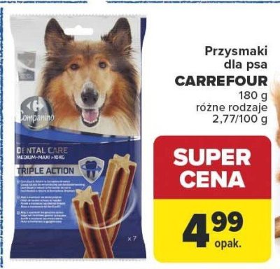 Przysmaki dla psa promocja w Carrefour Market