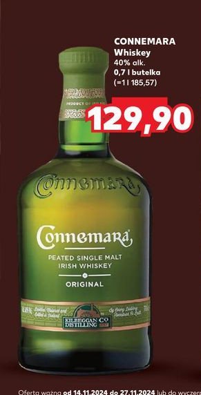 Whiskey CONNEMARA ORIGINAL promocja w Kaufland