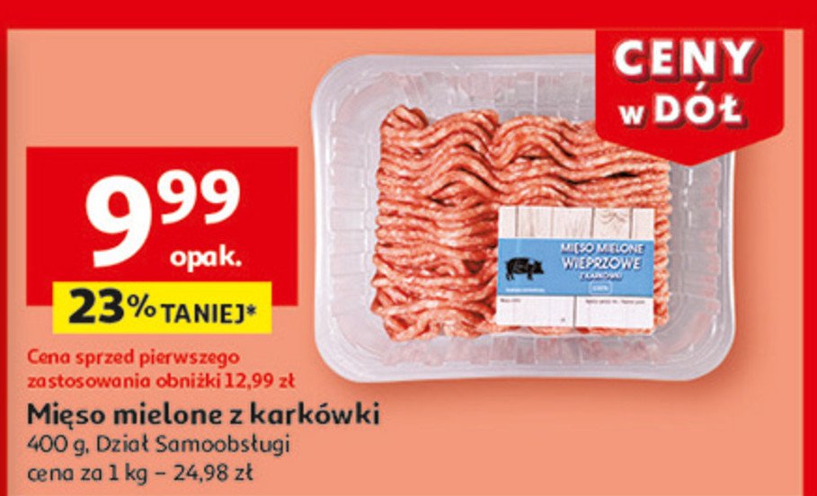 Mięso mielone z karkówki promocja