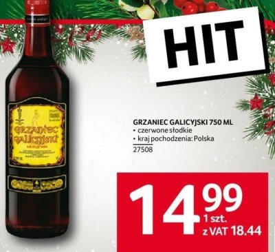 Grzaniec Galicyjski 750 ml promocja w Selgros