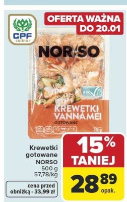Krewetki promocja w Carrefour