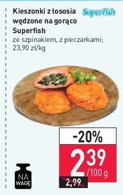 Kieszonki z łososia z pieczarkami Superfish promocja