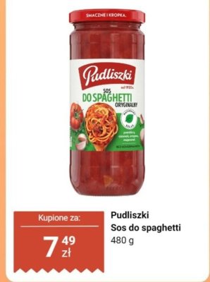 Sos do spaghetti Pudliszki promocja w Dino