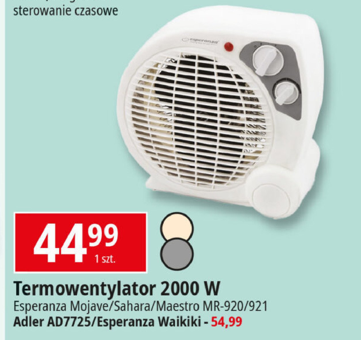 Termowentylator ad7725w Adler promocja