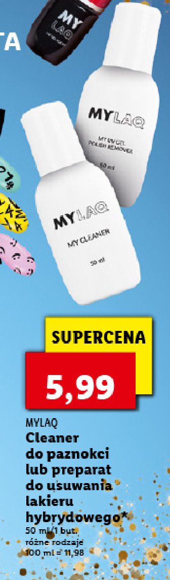 Cleaner do paznokci Mylaq promocja