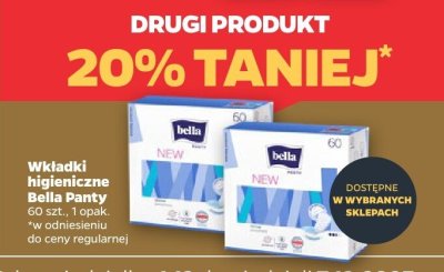 Wkładki higieniczne Bella (różne rodzaje) promocja w Netto