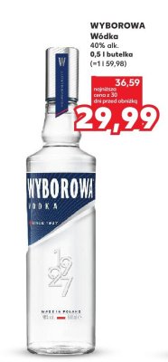 Wódka Wyborowa 0,5l promocja w Kaufland