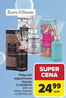 Patyczki zapachowe Tesori d'Oriente 200 ml różne rodzaje promocja w Carrefour