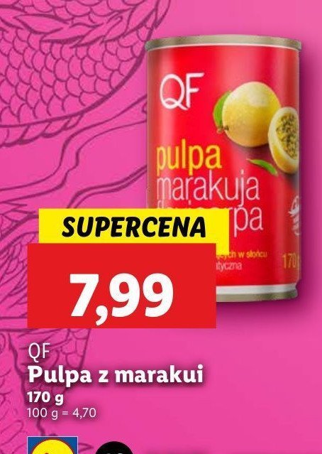 Pulpa z marakui Qf promocja