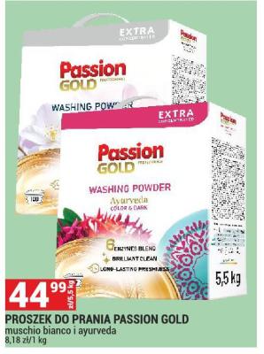 PROSZEK DO PRANIA PASSION GOLD muschio bianco i ayurveda promocja w Merkury Market
