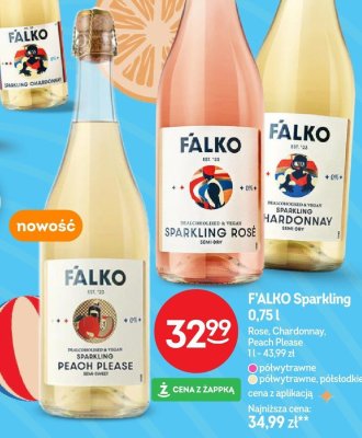Napój F'ALKO Sparkling Chardonnay 0,75 l promocja w Żabka